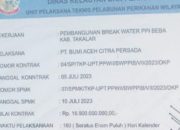 Pembangunan Break Water PPI BEBA Galesong, Terkesan Melabrak Petunjuk Kerja.