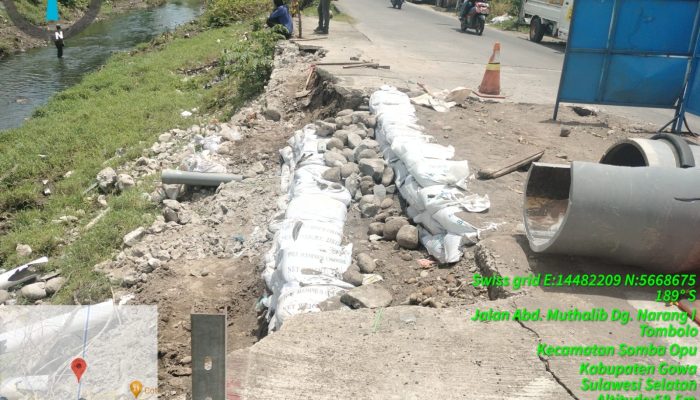 Ada Apa Dinas PU Gowa, PDAM Makassar Pembiaran Jalan Beton Rusak.