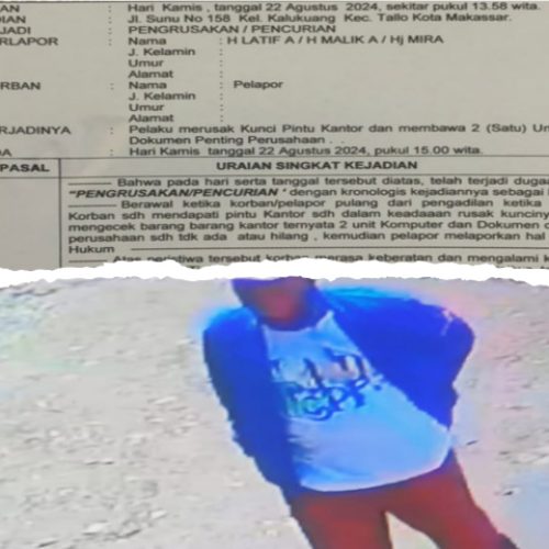 Skandal Pengrusakan Kantor PT Atma Manunggal: Oknum Polisi Diduga Terlibat, Terekam CCTV!!