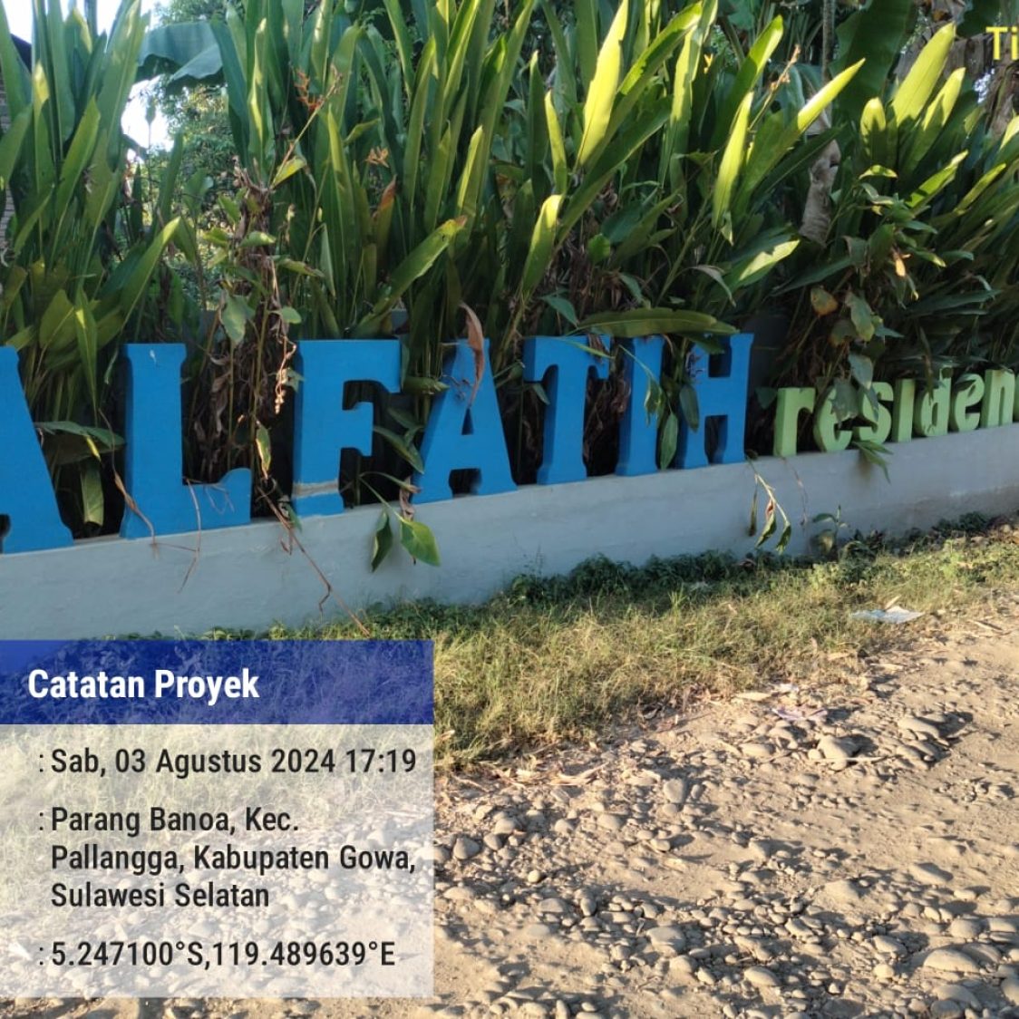Perumahan ALFATIH RESIDENCE Parang banoa Gowa: LEGALITAS???.