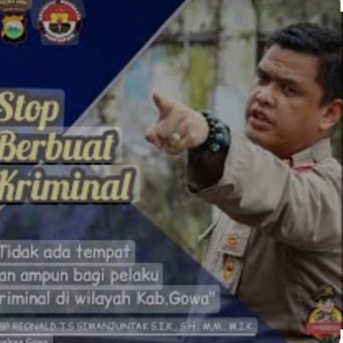 Slogan Kapolres Gowa “Tidak Ada Tempat Dan Ampun” Bagi Pelaku Kriminal, Apakah Masih Berlaku.