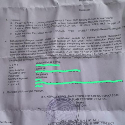 Kecepatan Ekspres!  Pengacara Ahli Waris Ditetapkan Tersangka Tanpa Pemeriksaan, Wawan Nur Rewa Sampaikan Kekecewaan