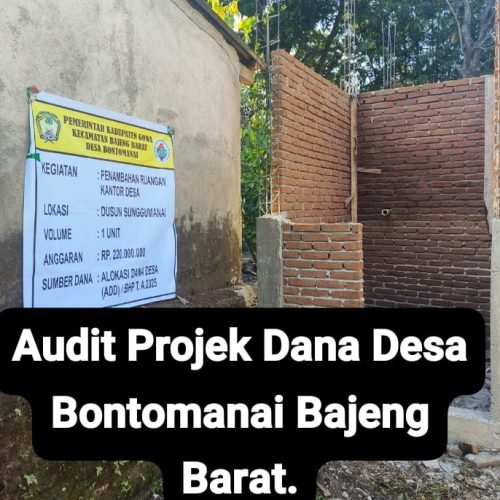 Audit Anggaran Proyek Kantor Desa Bontomanai Rp 220 Juta: Terindikasi Mark-Up, dan Rekayasa RAB!