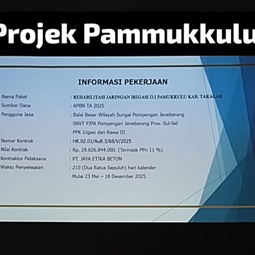 PT. JAYA ETIKA BETON Gunakan Material Ilegal: Periksa Pemilik Perusahaan Terkait Proyek Irigasi Pammukkulu! 