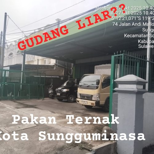 Gudang Pakan Ternak di Sungguminasa Diduga Langgar Regulasi! LPRI: “Jangan Biarkan Pengusaha Seenaknya!”