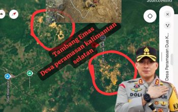 Desak Kapolres Kota Baru AKBP DOLI M. TANJUNG, S.I.K: Tutup Tambang Emas Ilegal Di Salat.