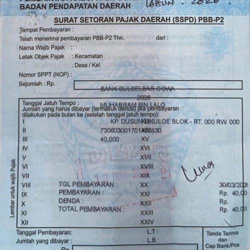 Gedung KDMP Desa Bontoramba Pallangga Gowa Berdiri DI Atas Tanah Kepemilikan Warga, Yuk Cari Solusinya.