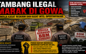 Tambang Ilegal Menjamur, Kinerja Kasat Reskrim dan Kasat Intel Gowa Disebut “Payah”