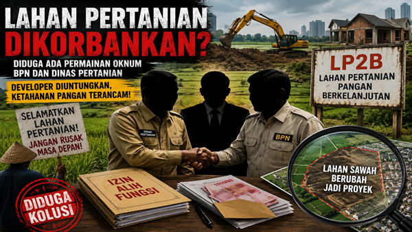 Skandal LP2B Pecah! PRI Soroti Dugaan Permainan Oknum BPN dan Dinas Pertanian